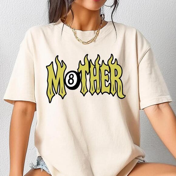 Other - Mother Shirt, Trendy 8 Ball Mother Tee, Lucky Mama Tshirt, Retro